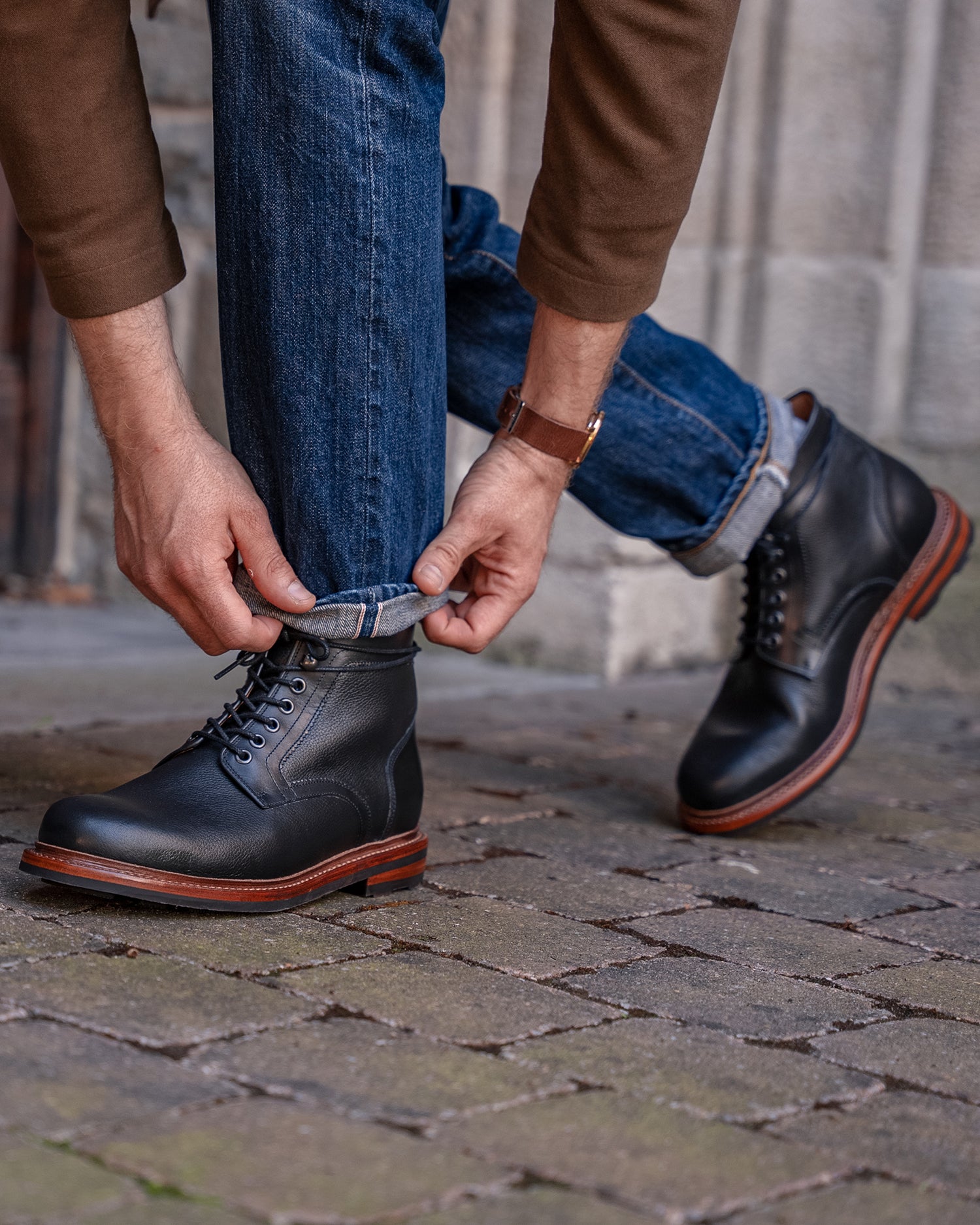 The Chieftain Black Soft Scotch Grain Boot | Limited Availability