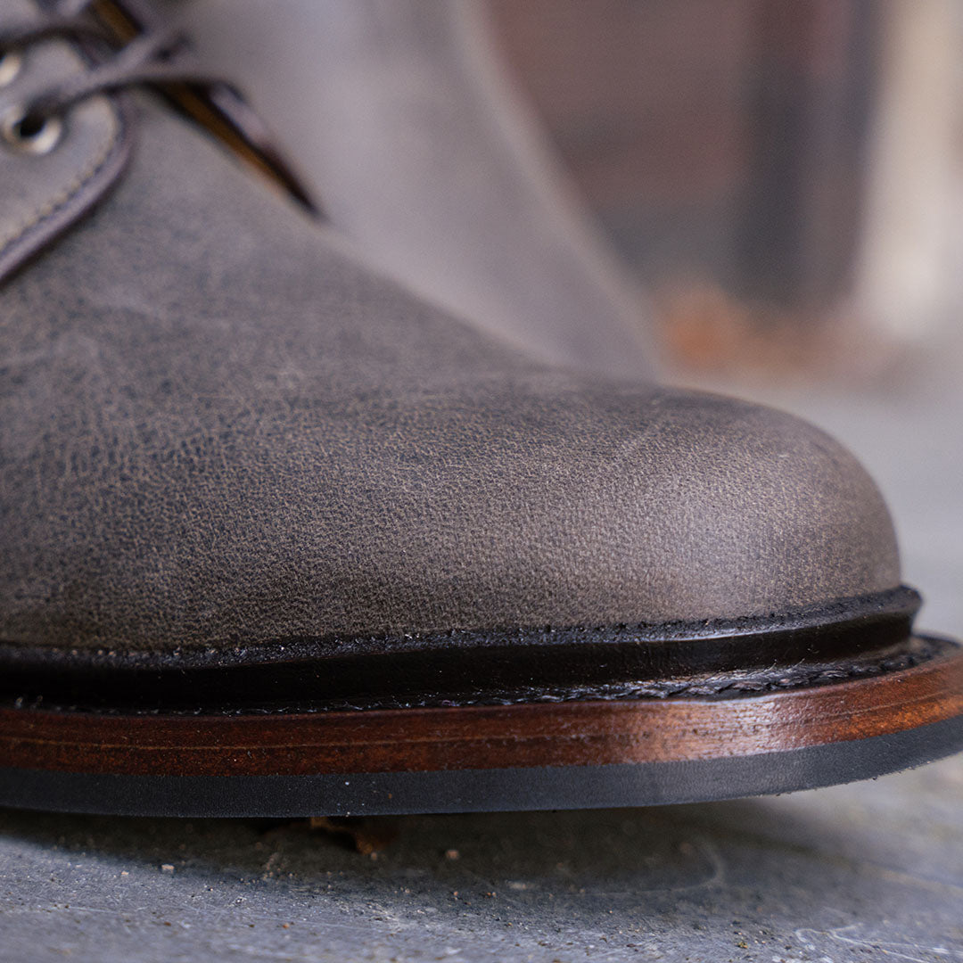 Chieftain Boot in Waxed Kudu 'Clover' | Lennertson – Lennertson Shoes