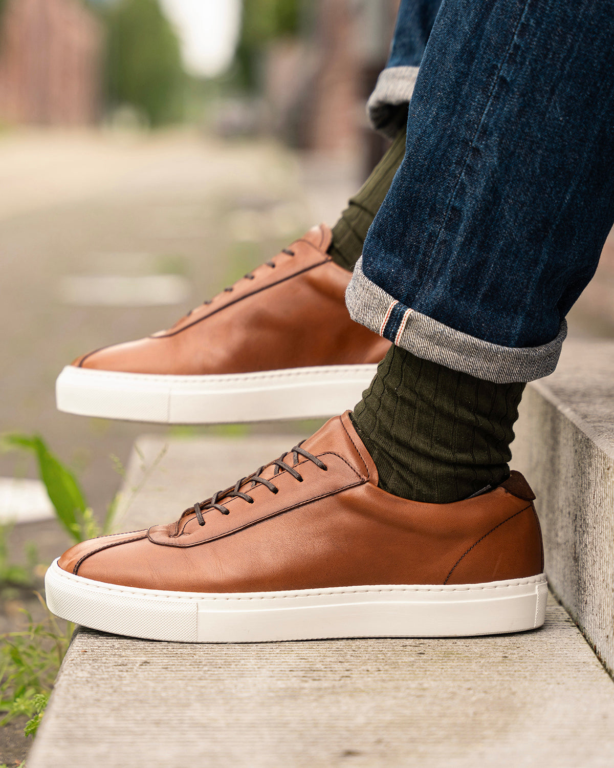 The Pilgrim Sneaker Cognac Calf B-grade | 2nd Choice discount