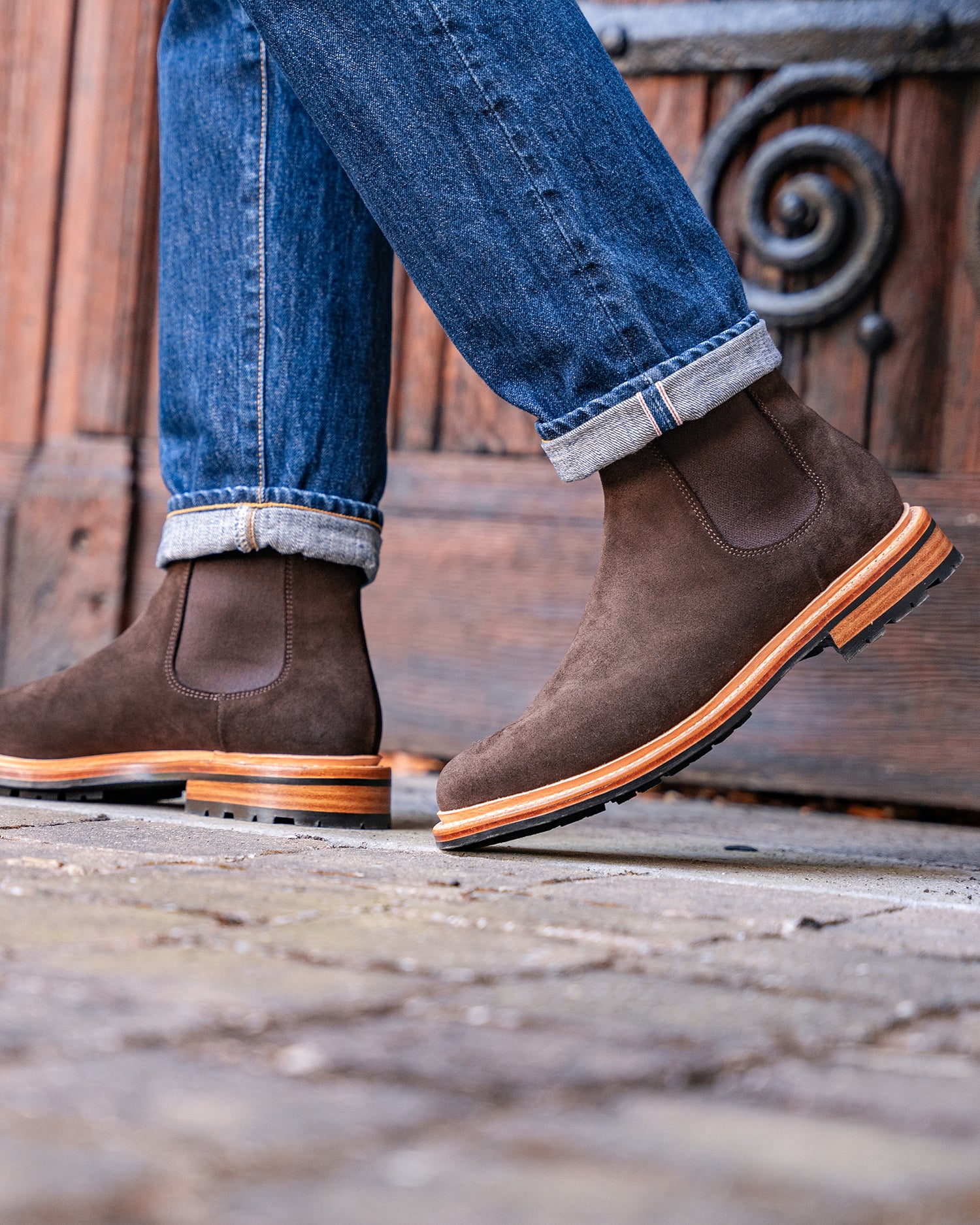 Dark Brown Chelsea Boots Suede Lennertson Dark Brown Suede Chelsea