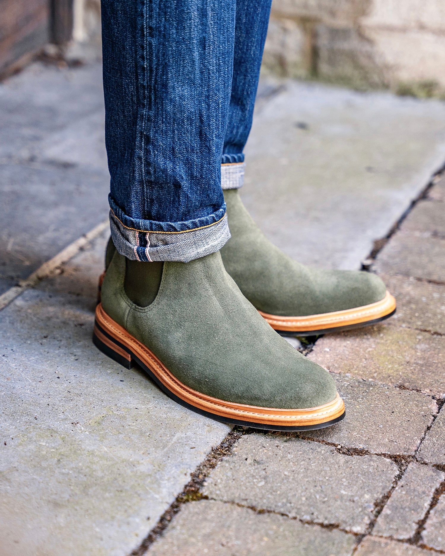Boots Olive Green Shoes Outfit Men Rider Chelsea Boot In Sage