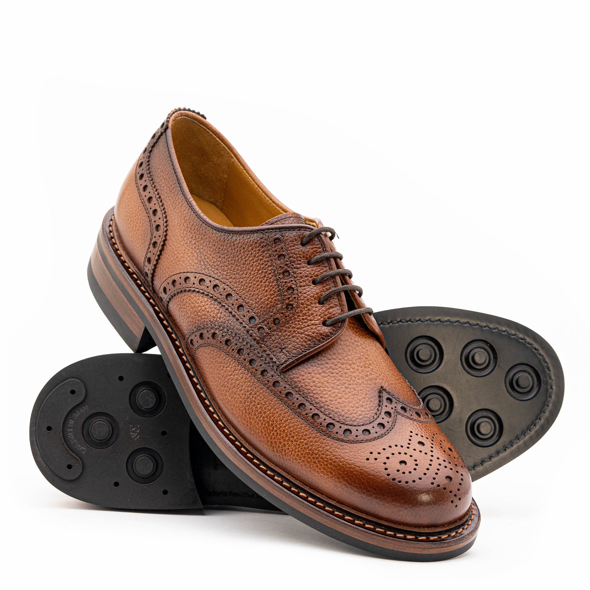 Lennertson Kaiser Shoe in Tan - Versatile Wingtip for Any Occasion