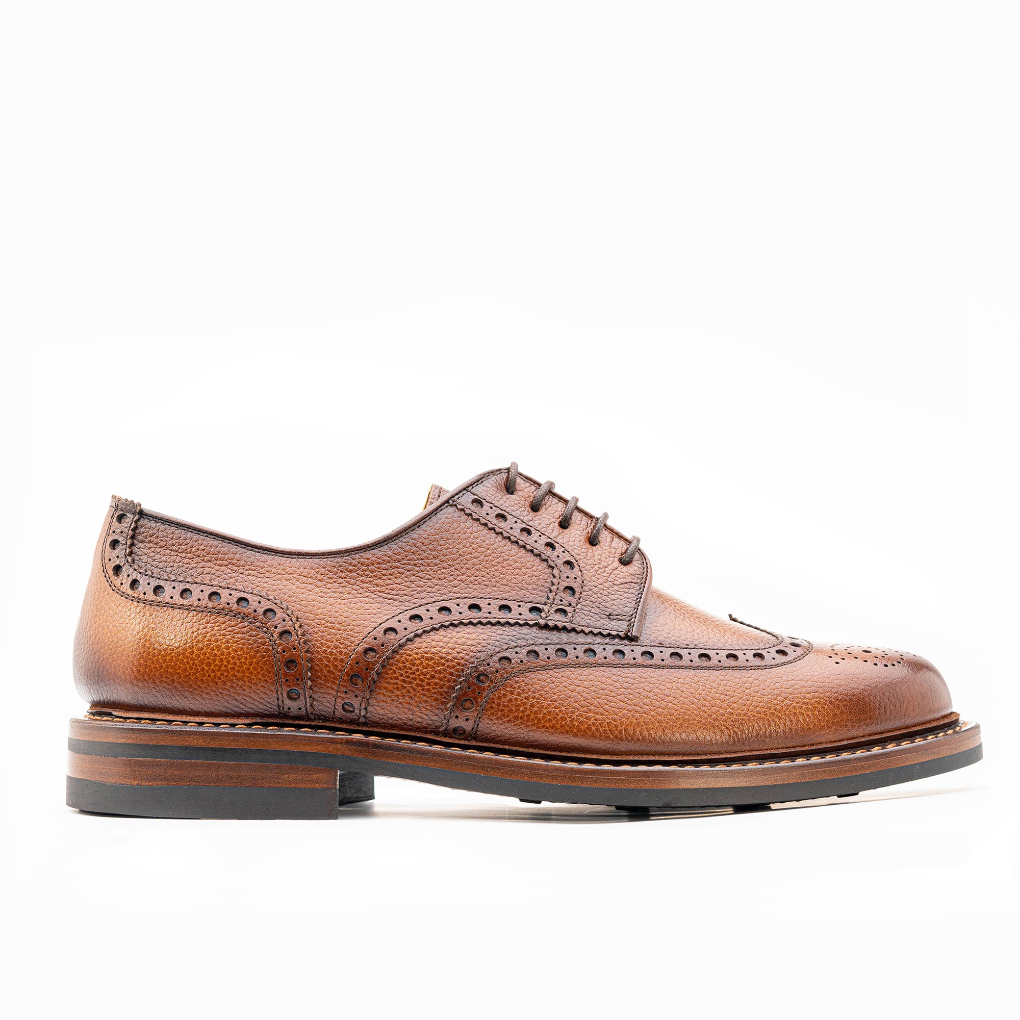 Lennertson Kaiser Shoe in Tan - Versatile Wingtip for Any Occasion